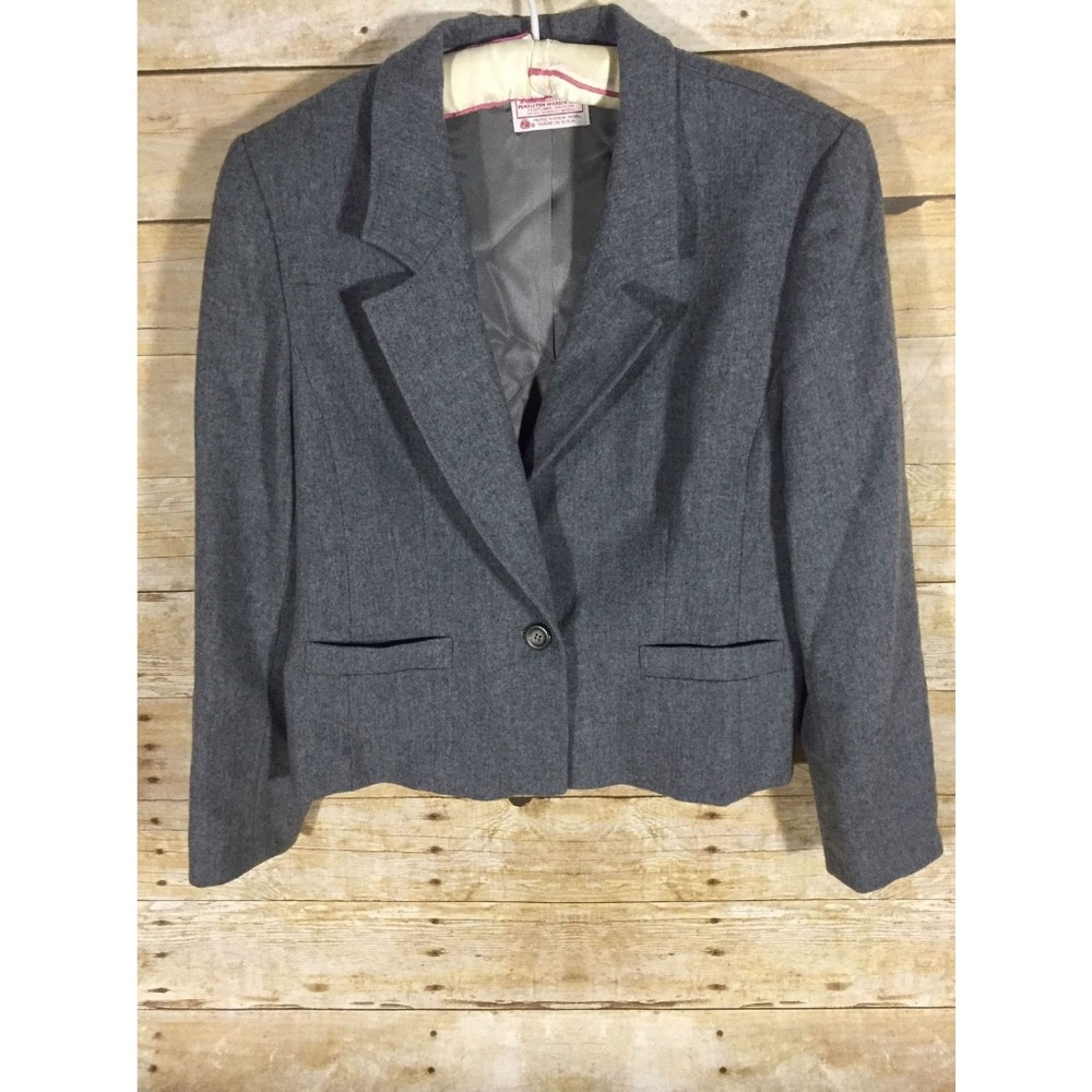 Pendleton Women Virgin Wool Blazer Jacket Size 14
